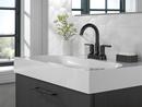 Delta Faucet Matte Black Two Handle Centerset Bathroom Sink Faucet 