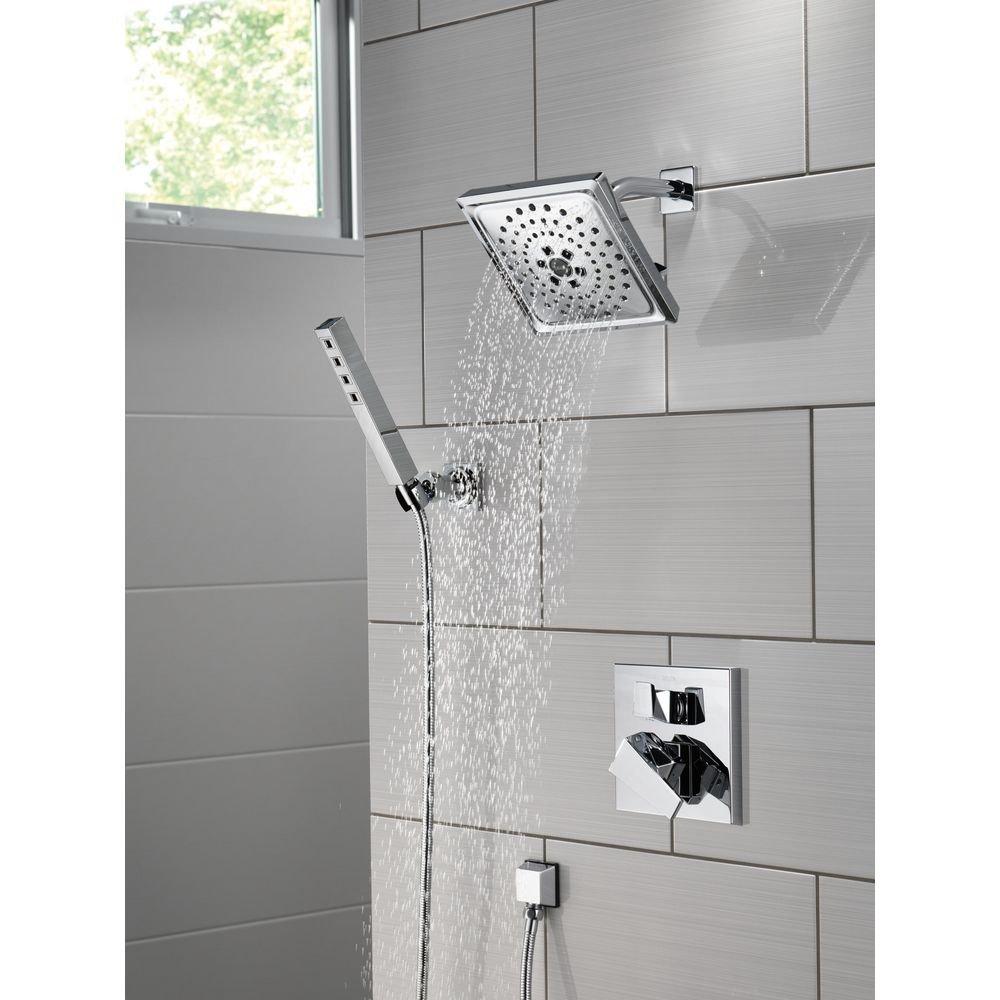 H2Okinetic&reg; Single-Setting Adjustable Wall Mount Hand Shower in Lumicoat&reg; Chrome 
