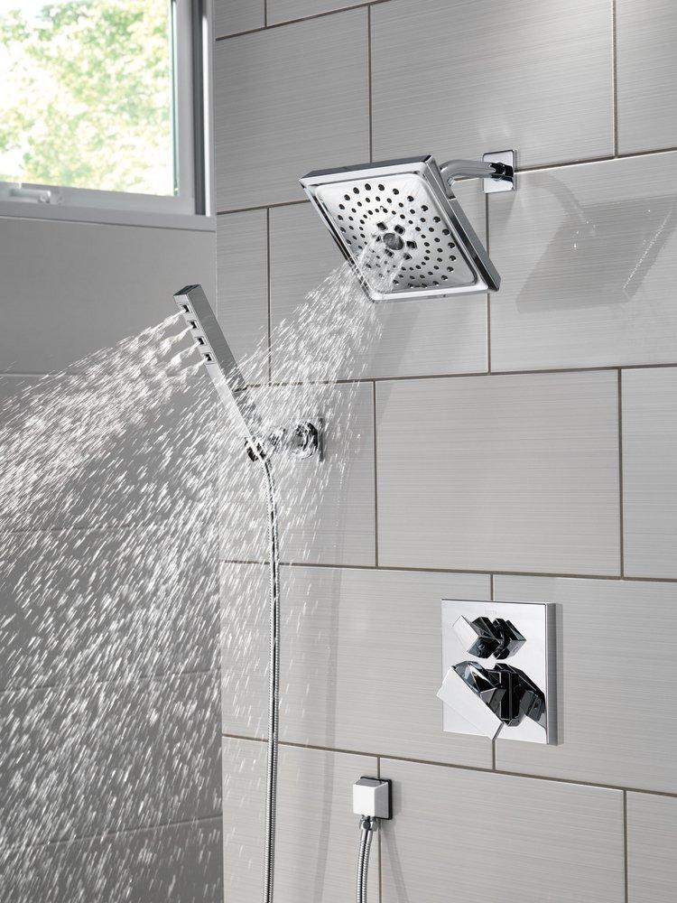 H2Okinetic&reg; Single-Setting Adjustable Wall Mount Hand Shower in Lumicoat&reg; Chrome 