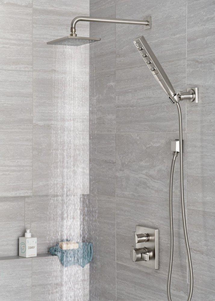 Delta Faucet Lumicoat&reg; Stainless 1/2 in. FNPT x MNPSM Brass Elbow 