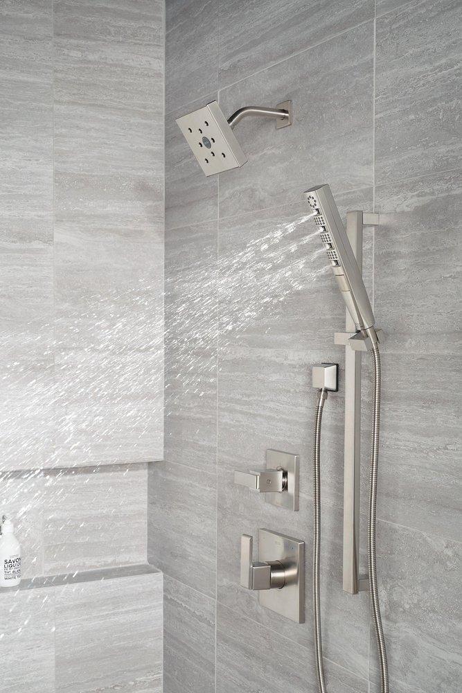 Delta Faucet Lumicoat&reg; Stainless 1/2 in. FNPT x MNPSM Brass Elbow 