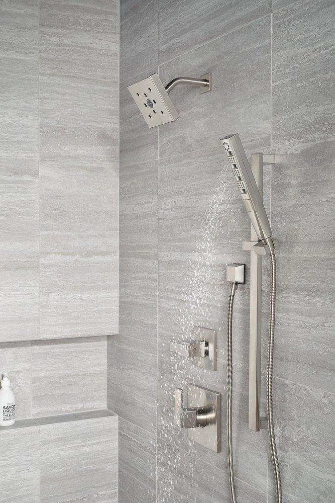 Delta Faucet Lumicoat&reg; Stainless 1/2 in. FNPT x MNPSM Brass Elbow 