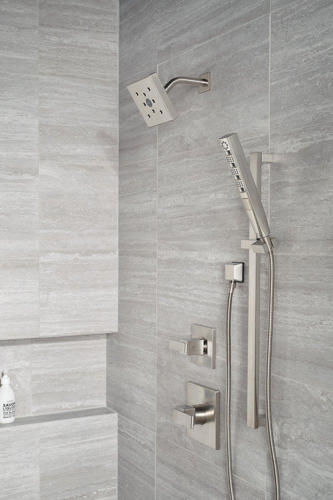 Delta Faucet Lumicoat&reg; Stainless 1/2 in. FNPT x MNPSM Brass Elbow 