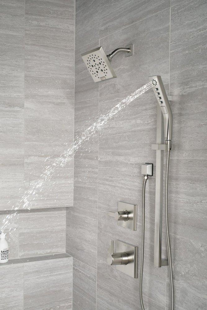 Delta Faucet Lumicoat Stainless 1/2 in. FNPT x MNPSM Brass Elbow 