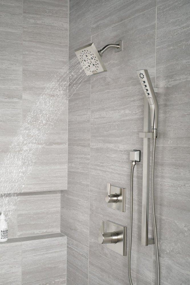 Delta Faucet Lumicoat Stainless 1/2 in. FNPT x MNPSM Brass Elbow 