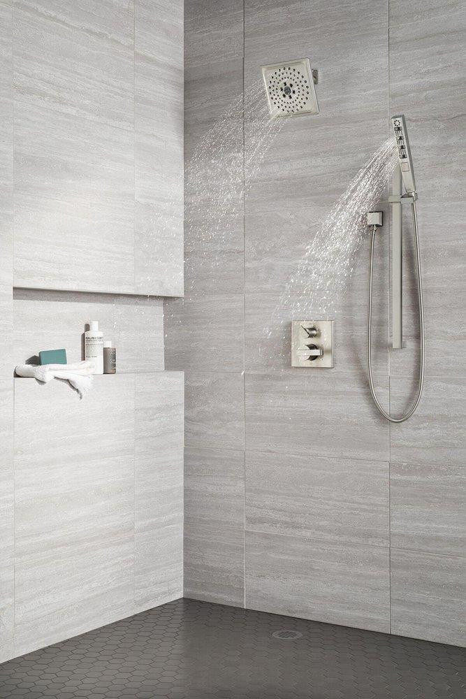Delta Faucet Lumicoat Stainless Wall Mount Shower Arm 
