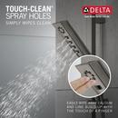 Delta Faucet Lumicoat Black Stainless Multi Function Hand Shower 