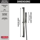 DELTA UNIVERSAL SHOWERING COMPONENTS: H2OKINETIC SINGLE-SETTING SLIDE BAR HAND SHOWER 