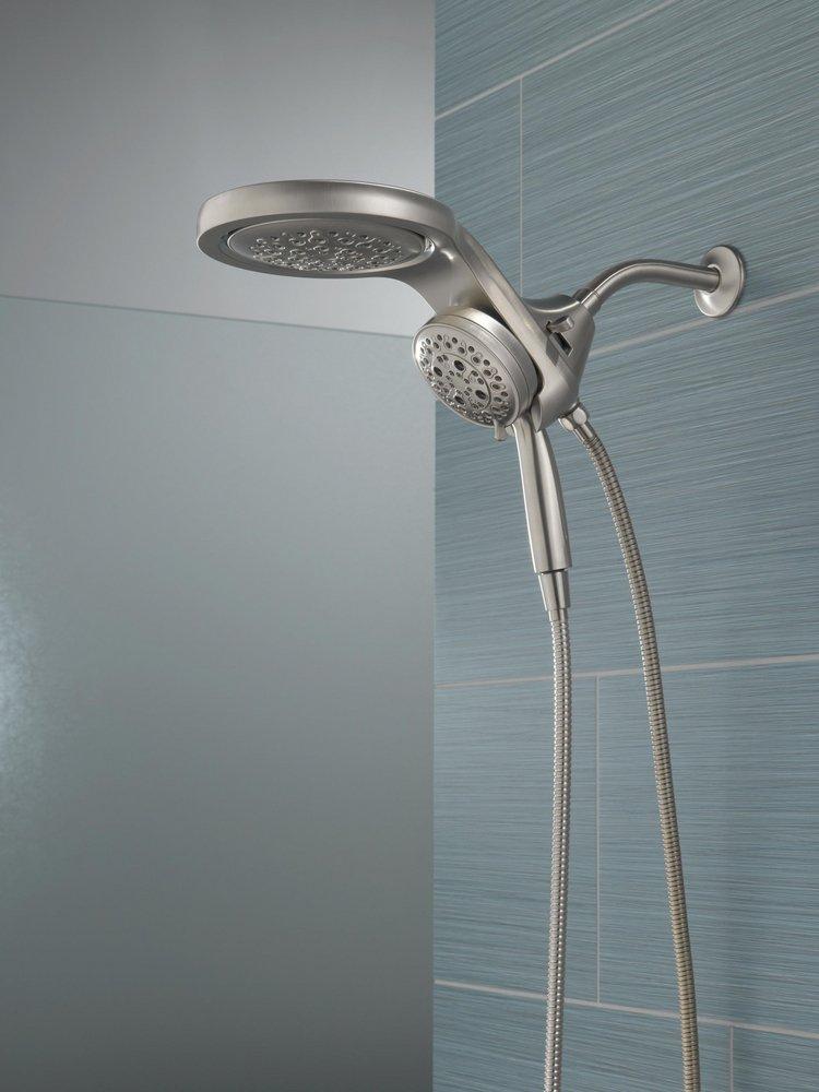 Delta Faucet Lumicoat Stainless Multi Function Showerhead 