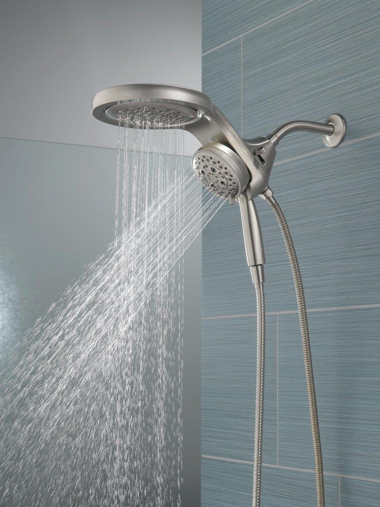 Delta Faucet Lumicoat Stainless Multi Function Showerhead 
