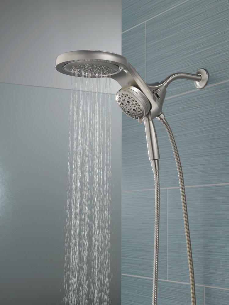 Delta Faucet Lumicoat Stainless Multi Function Showerhead 
