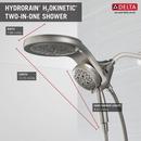 Delta Faucet Lumicoat Stainless Multi Function Showerhead 