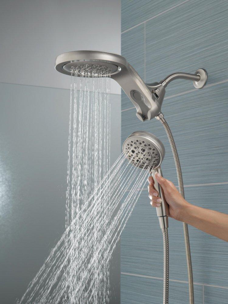 Delta Faucet Lumicoat Stainless Multi Function Showerhead 