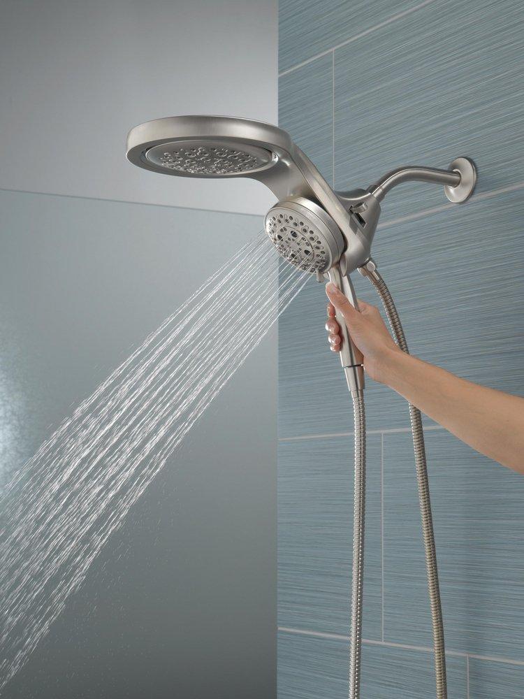 Delta Faucet Lumicoat Stainless Multi Function Showerhead 