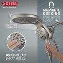 Delta Faucet Lumicoat Stainless Multi Function Showerhead 