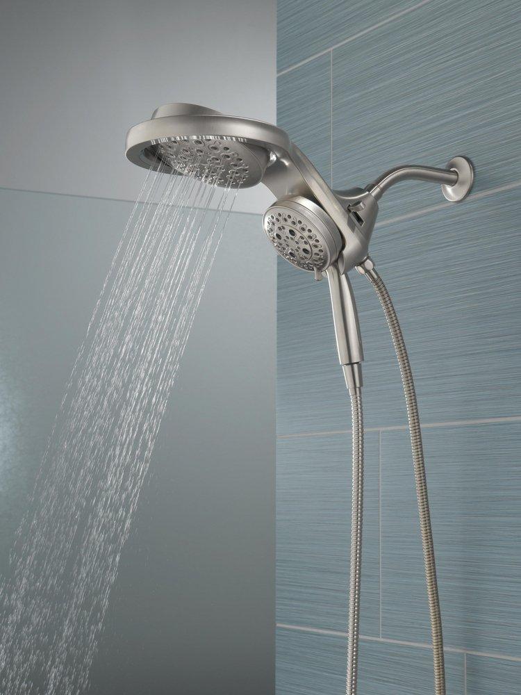 Delta Faucet Lumicoat Stainless Multi Function Showerhead 