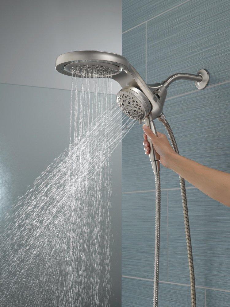 Delta Faucet Lumicoat Stainless Multi Function Showerhead 