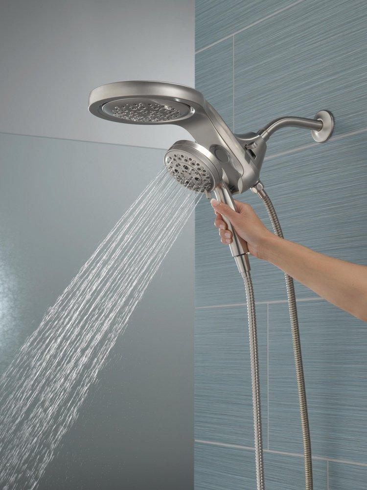 Delta Faucet Lumicoat Stainless Multi Function Showerhead 