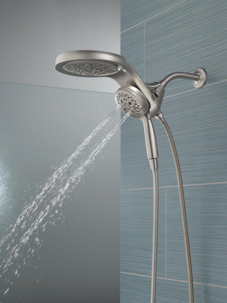 Delta Faucet Lumicoat Stainless Multi Function Showerhead 