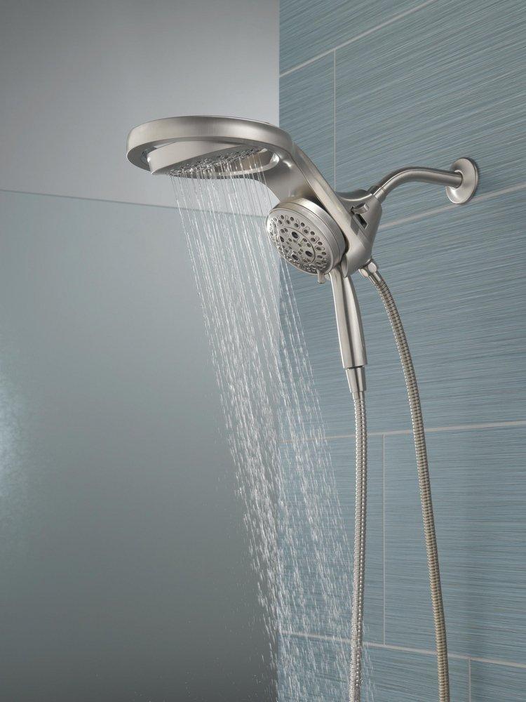 Delta Faucet Lumicoat Stainless Multi Function Showerhead 
