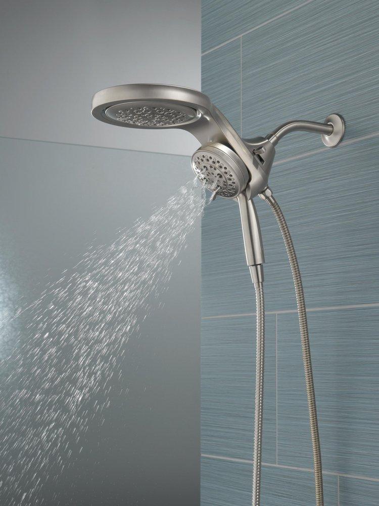 Delta Faucet Lumicoat Stainless Multi Function Showerhead 