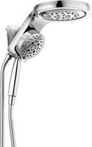 HydroRain® H2Okinetic® 5-Setting Two-in-One Shower Head in Lumicoat® Chrome