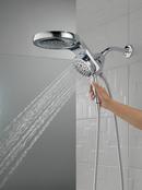 HydroRain® H2Okinetic® 5-Setting Two-in-One Shower Head in Lumicoat® Chrome 