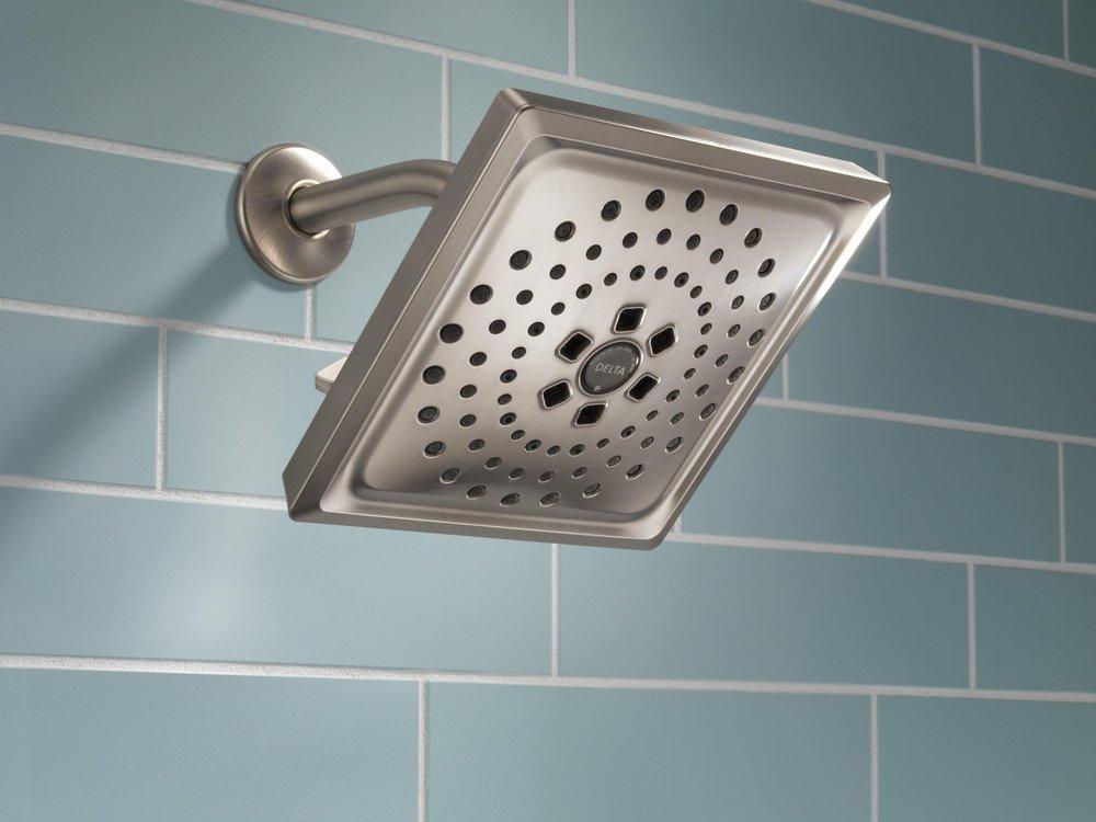 Delta Faucet Lumicoat Stainless Multi Function Showerhead 