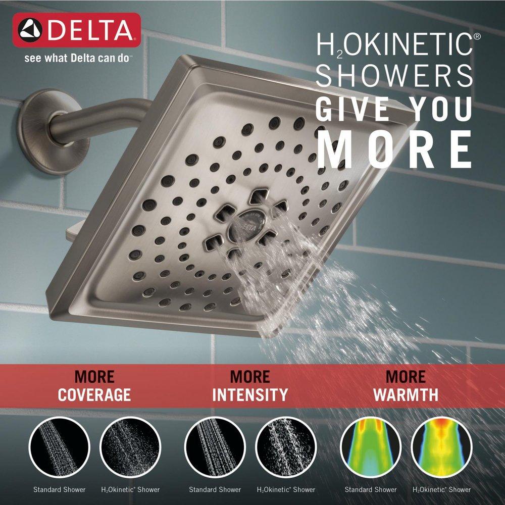 Delta Faucet Lumicoat Stainless Multi Function Showerhead 