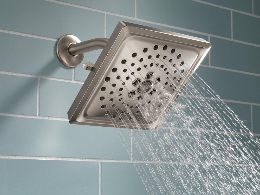Delta Faucet Lumicoat Stainless Multi Function Showerhead 