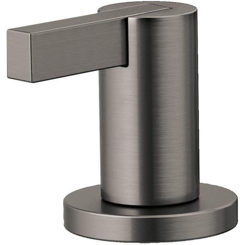 Widespread Bathroom Faucet Extended Lever Handle Kit in Luxe Steel 