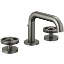 Brizo Brilliance Luxe Steel No Handle Widespread Bathroom Sink Faucet 