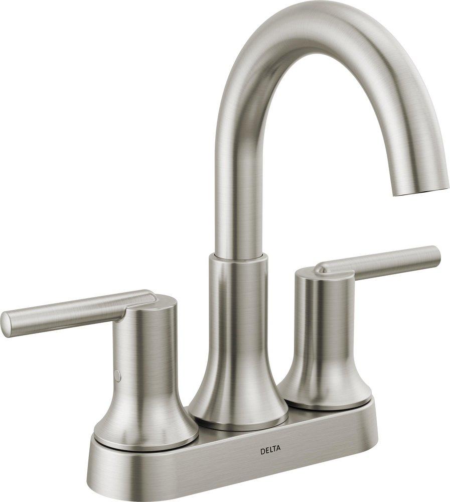 Two Handle Centerset Bathroom Sink Faucet in Brilliance&reg; Stainless 