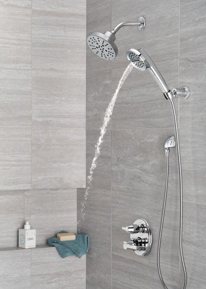 Delta Faucet Lumicoat&trade; Chrome 1/2 in. FNPT x MNPSM Brass Elbow 