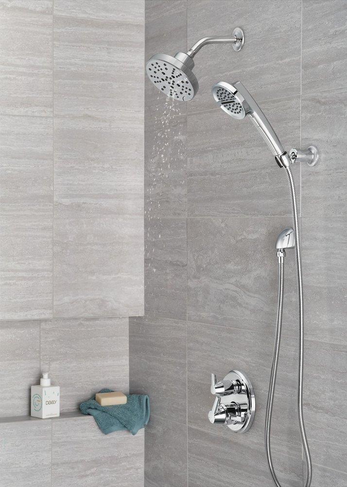 Delta Faucet Lumicoat&trade; Chrome 1/2 in. FNPT x MNPSM Brass Elbow 