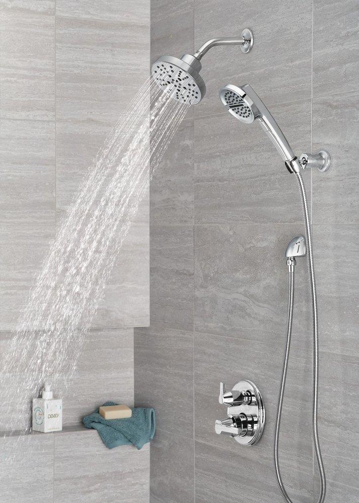 Delta Faucet Lumicoat&trade; Chrome 1/2 in. FNPT x MNPSM Brass Elbow 