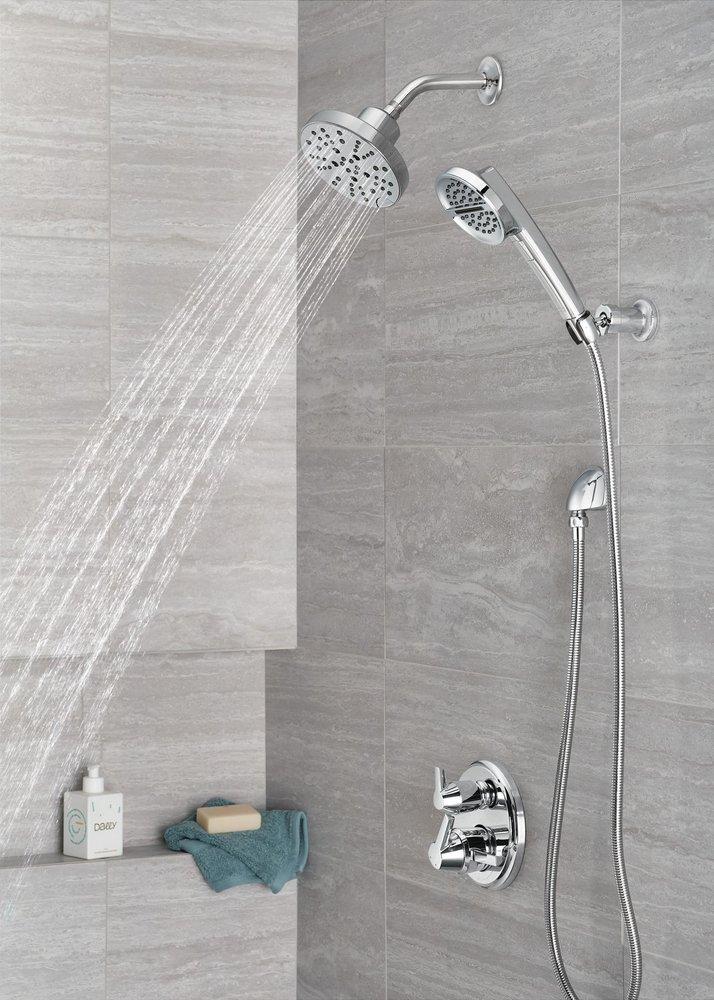 Delta Faucet Lumicoat&trade; Chrome 1/2 in. FNPT x MNPSM Brass Elbow 