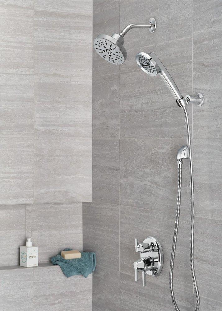 Delta Faucet Lumicoat&trade; Chrome 1/2 in. FNPT x MNPSM Brass Elbow 