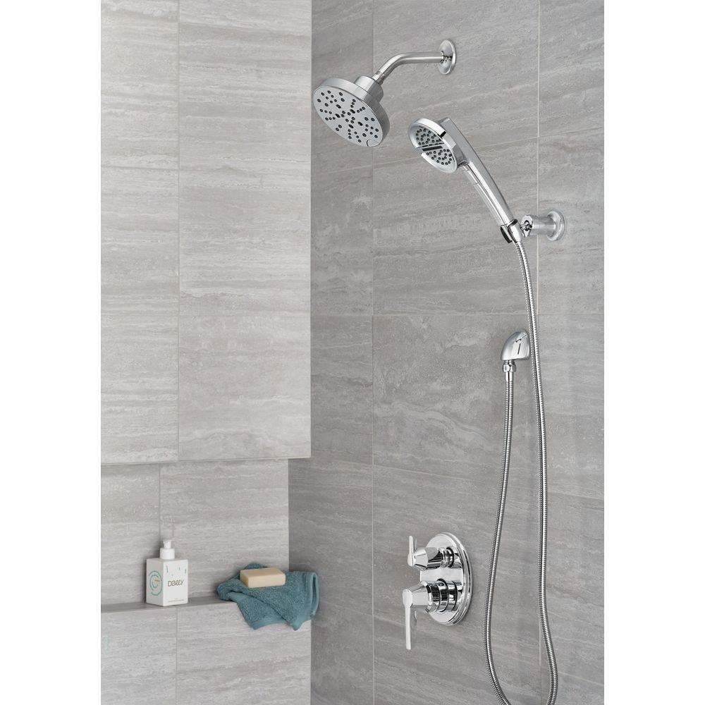 Delta Faucet Lumicoat Chrome 1/2 in. FNPT x MNPSM Brass Elbow 