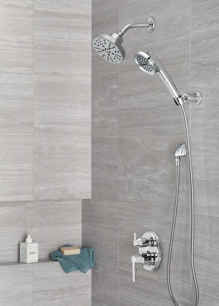 Delta Faucet Lumicoat&trade; Chrome 1/2 in. FNPT x MNPSM Brass Elbow 