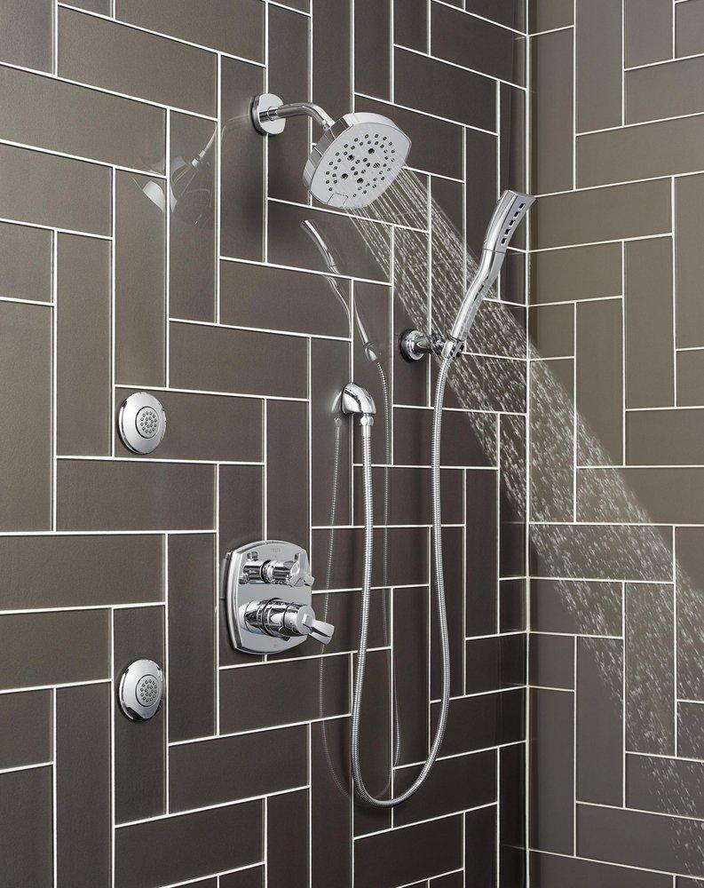 Delta Faucet Lumicoat&reg; Chrome 1/2 in. FNPT x MNPSM Brass Elbow 