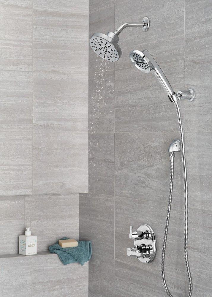 Delta Faucet Lumicoat Chrome 1/2 in. FNPT x MNPSM Brass Elbow 