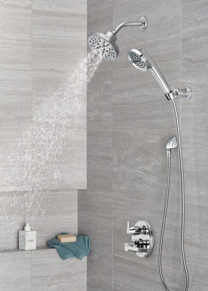 Delta Faucet Lumicoat Chrome 1/2 in. FNPT x MNPSM Brass Elbow 