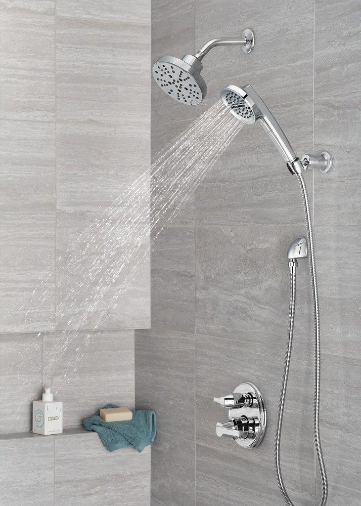 Delta Faucet Lumicoat Chrome 1/2 in. FNPT x MNPSM Brass Elbow 