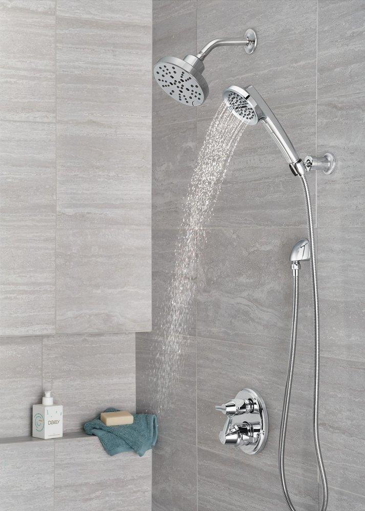 Delta Faucet Lumicoat&reg; Chrome 1/2 in. FNPT x MNPSM Brass Elbow 