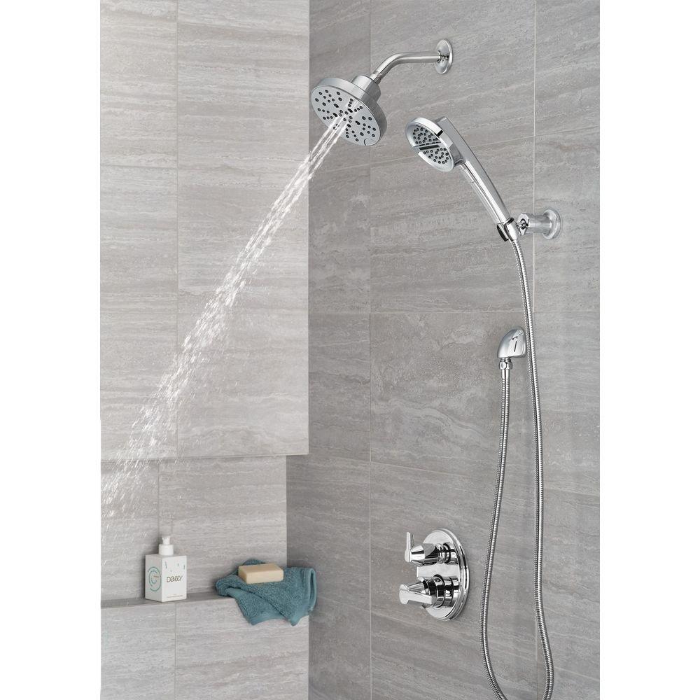 Delta Faucet Lumicoat Chrome 1/2 in. FNPT x MNPSM Brass Elbow 