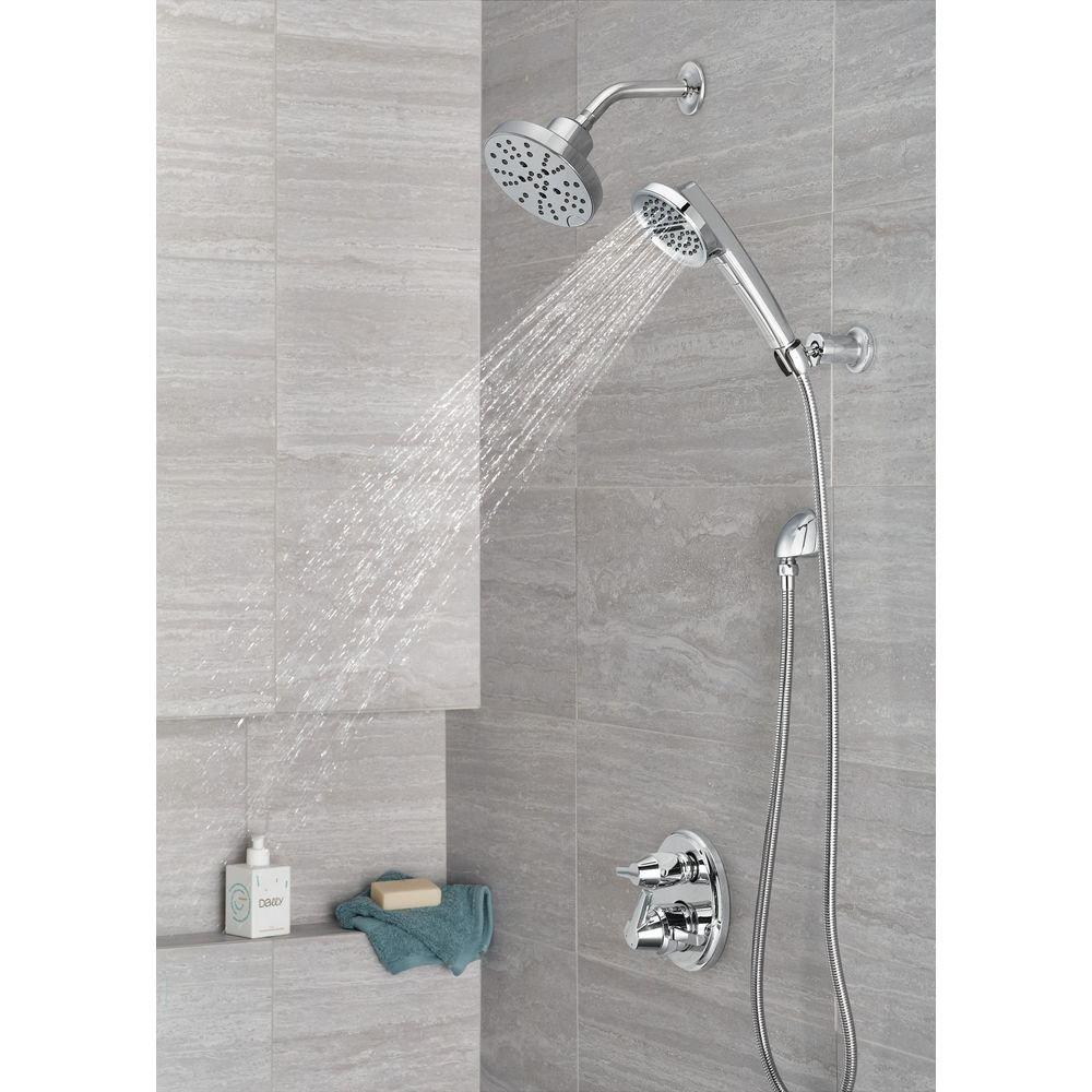 Delta Faucet Lumicoat Chrome 1/2 in. FNPT x MNPSM Brass Elbow 