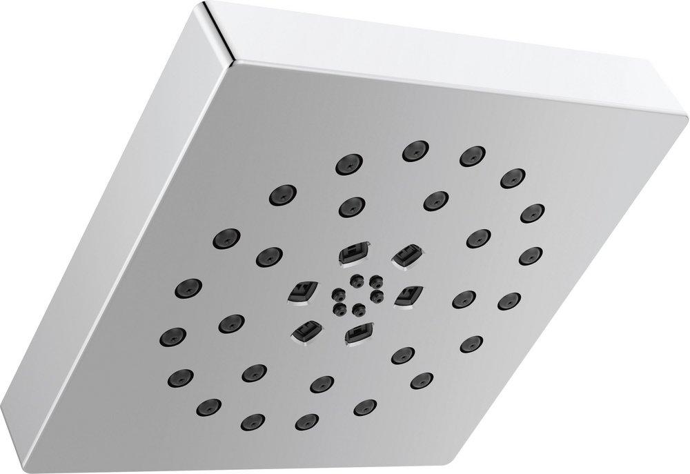 DELTA UNIVERSAL SHOWERING COMPONENTS: H2OKINETIC 4-SETTING SHOWER HEAD WITH ULTRASOAK 