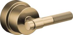 Litze&reg; Pressure Balance Valve Trim Handle Kit - T-Lever in Brilliance&reg; Luxe Gold&reg;