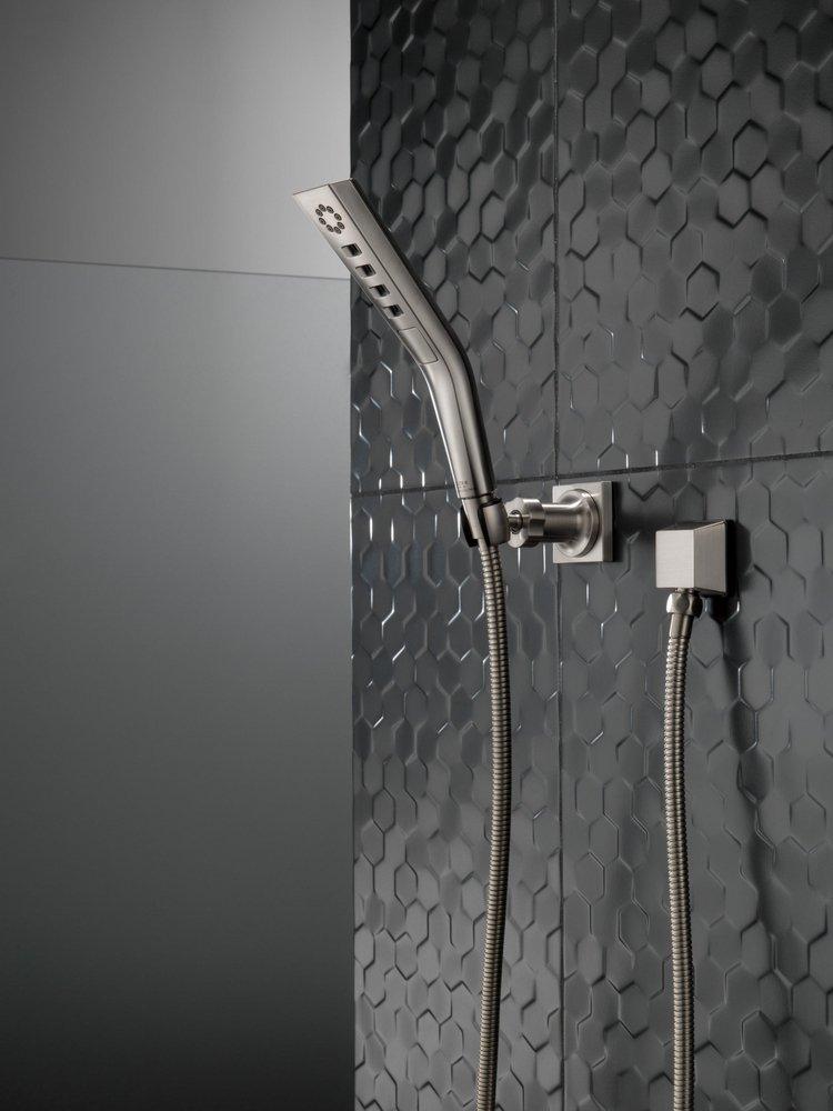 H2Okinetic&reg;3-Setting Wall Mount Hand Shower inLumicoat&reg;Stainless 